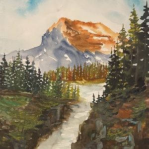 Northwest Original watercolor painting 🌲💙🖼🎨